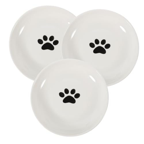3St Katzennapf aus Keramik Flache katzennäpfe Flacher katzennapf Whisker-Ermüdungserleichterung für Kätzchen Flacher Hundenapf rutschfest Futternapf Hase Zubringer Katzenfutter 3St Katzennapf aus Keramik Flache katzennäpfe Flacher katzennapf Whisker-Ermüdungserleichterung für Kätzchen Flacher Hundenapf rutschfest Futternapf Hase Zubringer Katzenfutter von NOLITOY