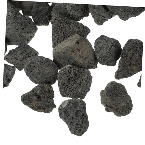 NOLITOY 1 Packung Aromatherapie Bottom Dekoration Steine Für Aquarium Lavasteine Aquarium Rock Dekorationen Aquarium Steine Diffusorstein Dekorativer Stein Schwarz Vulkanische Felsen Black von NOLITOY