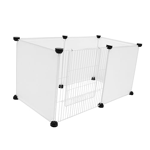 NOLITOY 1 Satz Kleintierzaun Teiliges DIY Hamster Gehege aus Hochwertigem Material Tragbar Installieren für Tür und Stabiler Konstruktion Mattweiß NOLITOY 1 Satz Kleintierzaun Teiliges DIY Hamster Gehege aus Hochwertigem Material Tragbar Installieren für Tür und Stabiler Konstruktion Mattweiß von NOLITOY