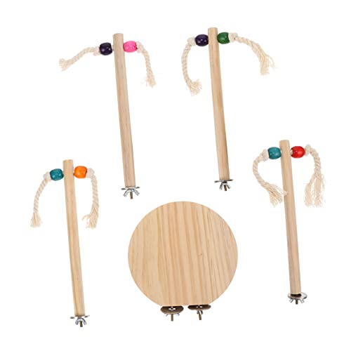 NOLITOY Vogel-springplattform-Set Papagei-sitzstangen Aus Holz Sicher Und Vogelkäfig-Spielzeug NOLITOY Vogel-springplattform-Set Papagei-sitzstangen Aus Holz Sicher Und Vogelkäfig-Spielzeug von NOLITOY