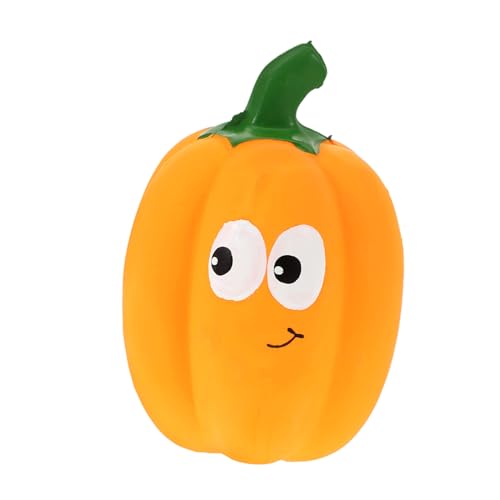 NOLITOY 1stück Lustiges Kürbis-Latex-Spielzeug Mit Geräusch Für Haustiere Umweltfreundliches Kauspielzeug Für Hunde Für Halloween Und Training von NOLITOY
