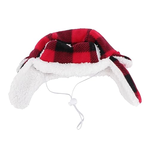 NOLITOY 1 Stück Haustier Beret Mütze Verstellbare Winddichte Hundekappe aus Kuscheligem Material für Winterkostüme für Große und Kleine Hunde für Partys und NOLITOY 1 Stück Haustier Beret Mütze Verstellbare Winddichte Hundekappe aus Kuscheligem Material für Winterkostüme für Große und Kleine Hunde für Partys und von NOLITOY