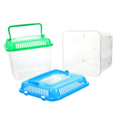 NOLITOY 1 Stück Haustierkiste Futterspender Schüssel Produkt Container Fall klein Reptilien -Fütterungsbehälter Futternapf für Schildkröten Schildkröten-Wohnbecken Plastik Zufällige Farbe von NOLITOY