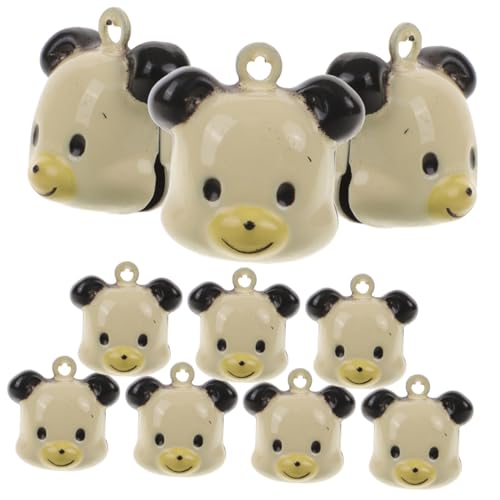 NOLITOY 10 Stück Teiliges Hundeglöckchen aus Kupfer Kleine und Große Glöckchen Lautes Klingeln DIY Charms für Haustier Geeignet für Welpen Jagd und Training Bunte Langlebige Farben von NOLITOY