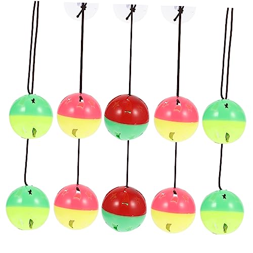 NOLITOY Katzenspielzeug Bälle für Indoor-Katzen 10pcs Katzenglocke Spielzeug Katzenspielzeug Katze Quietschen Spielzeug Haustier Spielzeug von NOLITOY