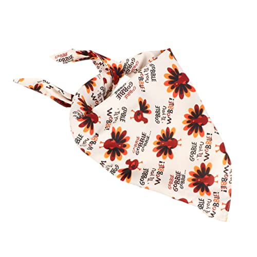 NOLITOY 1Pc Erntedankfest Haustier Lätzchen Herbst Bandana Bandanas Für Kleine Hunde Welpen Bandana Katze Kostüm Versorgung Entzückender Hundeschal Haustierhalsband Hundehalsband von NOLITOY