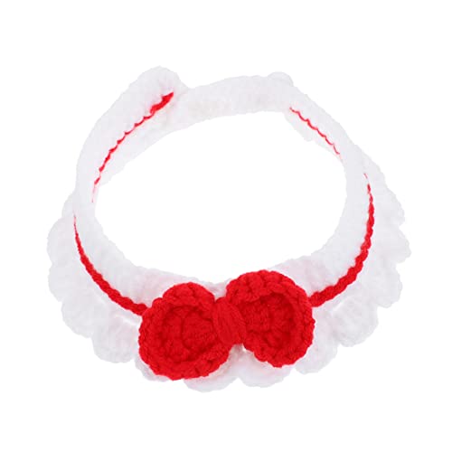 NOLITOY 1Stk gestricktes Katzenhalsband handgefertigter Strickkragen Kätzchen Weihnachtskragen Halskette verstellbare Welpenhalsbänder für farbige Katzenkrawatten Weihnachten NOLITOY 1Stk gestricktes Katzenhalsband handgefertigter Strickkragen Kätzchen Weihnachtskragen Halskette verstellbare Welpenhalsbänder für farbige Katzenkrawatten Weihnachten von NOLITOY