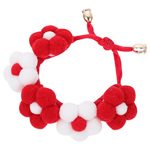 NOLITOY 1stk Haustierhalsband Katzenhalsband Hundehalsband Mit Santa Krawatte ädchenschmuck Haustier Hundehalsband Welpenhals Kätzchenhalsband Blumendekoration Der Hund Haarball von NOLITOY
