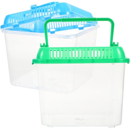 NOLITOY 1stk Haustierkiste Spinne Stockkäfig Transparent Transportbox Für Haustiere Aus Kunststoff Eidechse Behälter Mit Deckel Reptilien-badebecken Kleintierkäfig Plastik Hamster Kriechen von NOLITOY