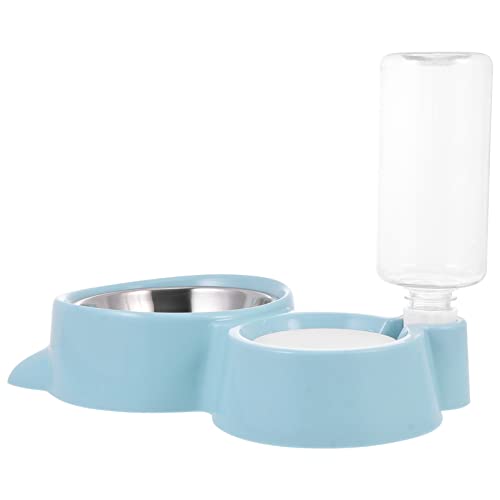 NOLITOY Futternapf für Haustiere Aus Edelstahl Automatischer Wasserspender Futter- und Wasserspender für Katzen und Hunde von NOLITOY