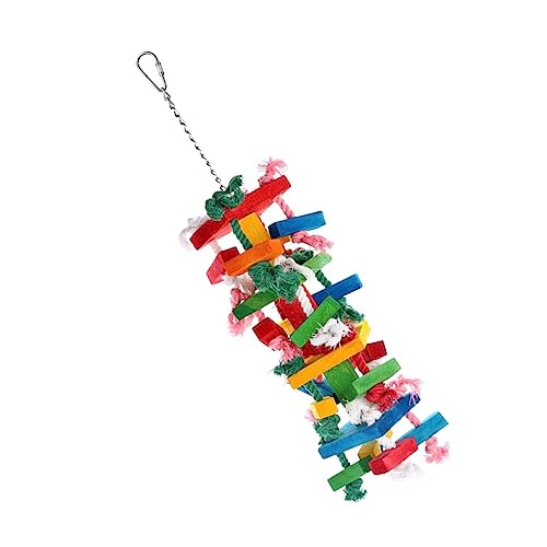 NOLITOY 1 Stück Vogelspielzeug Papageienglocke Spielzeug Papageienaktivitätsspielzeug Papageienkäfigspielzeug Hängendes Papageienschaukelspielzeug Vögel Zähneknirschen Spielzeug von NOLITOY