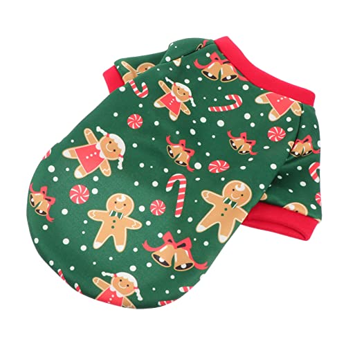 NOLITOY 1stk Weihnachtskleidung Für Hunde Katze Weihnachtsmann-Outfit Weihnachts-Haustier-Cosplay Hundebekleidung Für Große Hunde Welpen-Cosplay-Pyjama Kätzchen Drucken Polyester-vlies von NOLITOY