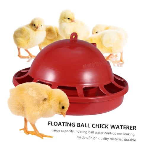 NOLITOY 2 STÜCK Automatischer Tränkebecher für Küken und Kleine Vögel Schwimmende Wassertränke mit Nachfüllfunktion Langlebiges Material Geeignet für Geflügel und Kleintierhaltung von NOLITOY