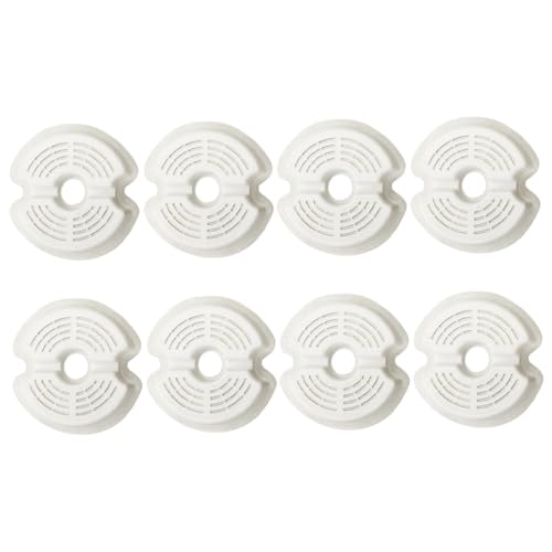 NOLITOY 2 Sätze Ersatzfilter für Haustier Trinkbrunnen Filterelement mit Großem Aktivkohle Langlebiger Abs Vliesstoff Effektive Wasserfiltration für Katzen und Hunde von NOLITOY