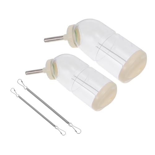 NOLITOY 2 Stück Auslaufsichere Trinkflasche für Kleine Haustiere Praktischer Wasserspender für Kaninchen Meerschweinchen Chinchillas mit Langlebiger Kompakter Konstruktion für Käfige NOLITOY 2 Stück Auslaufsichere Trinkflasche für Kleine Haustiere Praktischer Wasserspender für Kaninchen Meerschweinchen Chinchillas mit Langlebiger Kompakter Konstruktion für Käfige von NOLITOY