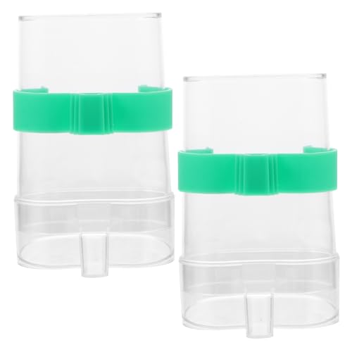 NOLITOY 2 Stück Automatischer Vogels Wasserspender Transparentes Auslaufsicheres Trinksystem mit Elastischen Halterungen für Käfige bis Gitterabstand Langlebiger Kunststoff Pflegeleicht NOLITOY 2 Stück Automatischer Vogels Wasserspender Transparentes Auslaufsicheres Trinksystem mit Elastischen Halterungen für Käfige bis Gitterabstand Langlebiger Kunststoff Pflegeleicht von NOLITOY