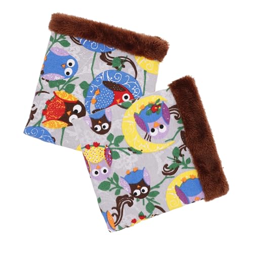 NOLITOY 2 Stück Hamster Schlafsack Wärmendes Bett für Kleintiere Kuschelnest für Meerschweinchen Chinchillas für Zuhause Zufälliger Stil NOLITOY 2 Stück Hamster Schlafsack Wärmendes Bett für Kleintiere Kuschelnest für Meerschweinchen Chinchillas für Zuhause Zufälliger Stil von NOLITOY