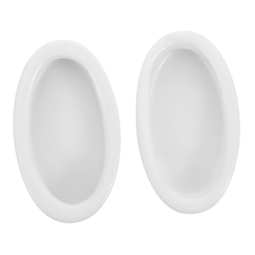 NOLITOY 2 Stück Keramik Reptilien Futternapf Oval mit Ausbruchsicherer Kante Hitzebeständig Leicht zu Reinigen für Eidechsen Bartagamen Schildkröten und Terrarienwasserhalter NOLITOY 2 Stück Keramik Reptilien Futternapf Oval mit Ausbruchsicherer Kante Hitzebeständig Leicht zu Reinigen für Eidechsen Bartagamen Schildkröten und Terrarienwasserhalter von NOLITOY