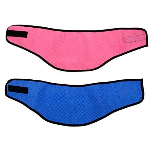 NOLITOY 2 Stück Kühlhalsband für Hunde Atmungsaktives Kühlhalstuch für Outdoor Aktivitäten für Heiße Sommertage Wasser oder Strom Sicher und von NOLITOY