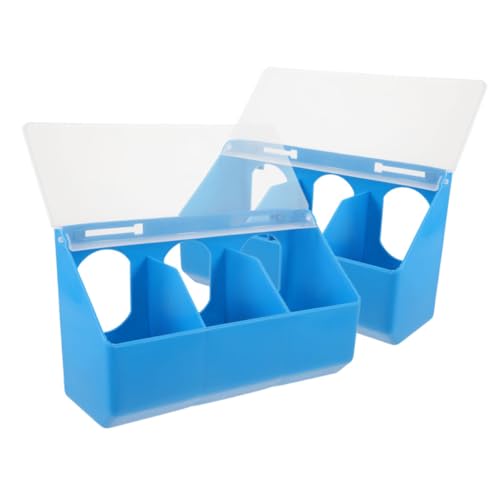 NOLITOY 2 Stück Multifunktionaler Tauben Futterbox mit Sicherem Deckel Dreiteiliges Hängefutter für Geflügel Futter Wasser und Grit Geeignet für Taubenkäfig und Wachtelhaltung NOLITOY 2 Stück Multifunktionaler Tauben Futterbox mit Sicherem Deckel Dreiteiliges Hängefutter für Geflügel Futter Wasser und Grit Geeignet für Taubenkäfig und Wachtelhaltung von NOLITOY