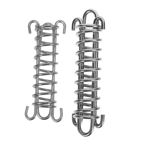 NOLITOY 2 Stück Schwere Explosionsgeschützte Hundeleine mit Stoßdämpfender Edelstahlfeder Robustes Bungee Design Sicher für Große Hunde für Outdoor Camping und Wandern Teiliges von NOLITOY