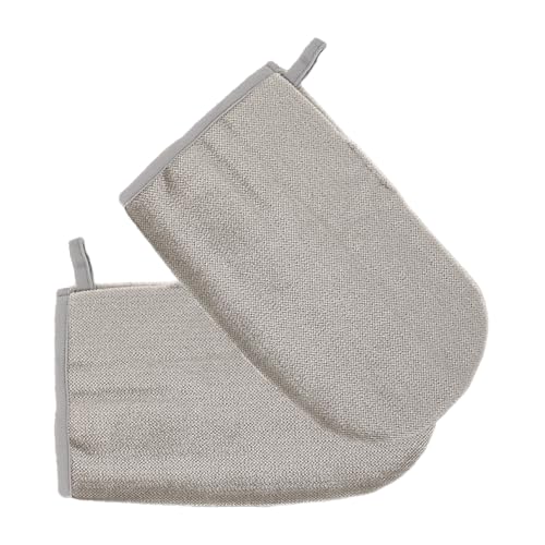 NOLITOY 2 Stück Statische Tierhaarentferner Handschuhe Elektrostatische Wiederverwendbare Haustier-haarentfernungshandschuhe mit Beidseitigem Bürstendesign für Kleidung Sofa Teppich und von NOLITOY