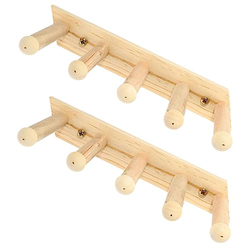 NOLITOY 2 Stück Teiliges Katzenwandregal aus Holz Stufige Kletterleiter für Katzen Platzsparendes Wandmöbel Robust und Kratzfest für Kleine Katzen und Wohnungshaltung von NOLITOY