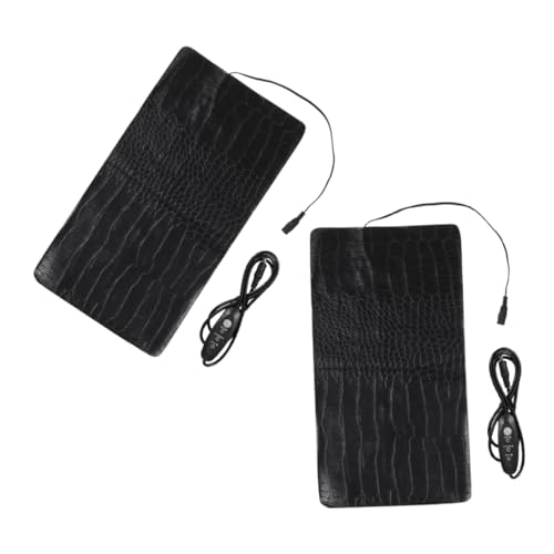 NOLITOY 2 Stück USB Heizkissen für Haustiere Temperatur Einstellbar Wasserdichtes Heizpad für Reptilien Katzen und Hunde Tragbar und Sicher für Kleine Tiere von NOLITOY