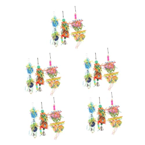 NOLITOY 20 STK Papagei Kauspielzeug Spielzeug Zum Zerkleinern Von Papageien Ara-käfig Spielzeug Für Vogelschredder Conure-Spielzeug Vogel-Kabob Vogelpapier 4-teiliges Set Hölzern Hängend NOLITOY 20 STK Papagei Kauspielzeug Spielzeug Zum Zerkleinern Von Papageien Ara-käfig Spielzeug Für Vogelschredder Conure-Spielzeug Vogel-Kabob Vogelpapier 4-teiliges Set Hölzern Hängend von NOLITOY