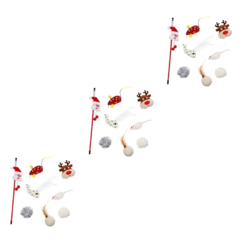 NOLITOY 24 STK Katze Weihnachtsspielzeug Haustier Interaktiv Katzenkugeln Aus Mylar Katze Spielt Plüschtier Katzenballspielzeug Kätzchen Plüsch Teaser Plastik Beissen Weiß Plüsch Katze NOLITOY 24 STK Katze Weihnachtsspielzeug Haustier Interaktiv Katzenkugeln Aus Mylar Katze Spielt Plüschtier Katzenballspielzeug Kätzchen Plüsch Teaser Plastik Beissen Weiß Plüsch Katze von NOLITOY