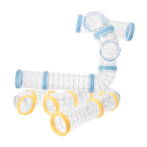 NOLITOY 2Sätze Hamster Röhren Teiliges DIY Verbindungssystem für Hamsterkäfige Transparenter Außentunnel aus Robustem Material zur Erweiterung Käfigs NOLITOY 2Sätze Hamster Röhren Teiliges DIY Verbindungssystem für Hamsterkäfige Transparenter Außentunnel aus Robustem Material zur Erweiterung Käfigs von NOLITOY