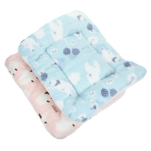 NOLITOY 2St Igelkäfig-Pads Schlafunterlage für Hase Warmes Sitzkissen Matratze Bettmatte für Kleintiere Tierdecke Winter Hamster Käfig Käfigmatte Schlafkissen von NOLITOY