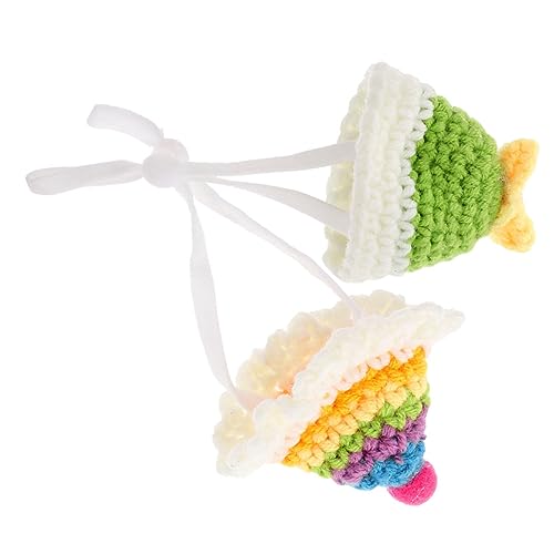 NOLITOY 2st Dekorativer Chinchilla-Hut Hasenhut Wintermütze Für Haustiere Gestrickte Schweinemütze Frettchen-Foto-Prop-Hut Reptilienhut Cartoon-haustierhut Mini Acryl Zubehör Einstellbar NOLITOY 2st Dekorativer Chinchilla-Hut Hasenhut Wintermütze Für Haustiere Gestrickte Schweinemütze Frettchen-Foto-Prop-Hut Reptilienhut Cartoon-haustierhut Mini Acryl Zubehör Einstellbar von NOLITOY