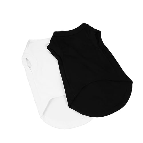 NOLITOY 2st Freizeitkostü Für Hunde Haustier-Outfits Weiches Hundeshirt Haustierkostü Baumwollhund Freizeitmantel Für Hunde Welpen-Outfits Hundeweste Welpen äntel Kleidung Der Hund von NOLITOY