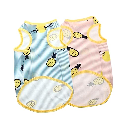 NOLITOY 2st Haustierkleid Hundehalloween-Shirts Hundeshirt Für Kleine Hunde Hundekleidung Für ädchen Welpen-Outfits Kleidung Welpenkleidung Haustier Katze Polyester Zweibeinige Kleidung von NOLITOY