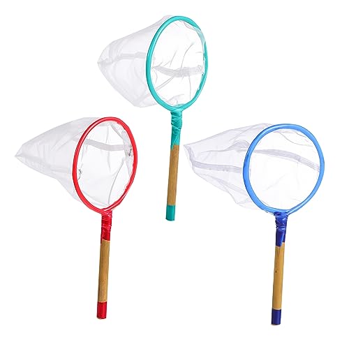 NOLITOY 3 STÜCKE Teiliges Fischernetz aus Tragbar für Aquarium Teich und Pool Feines Netz für Kleine Fische und Garnelen und Transportieren Zufällige Farbe Zufällige Farbe von NOLITOY