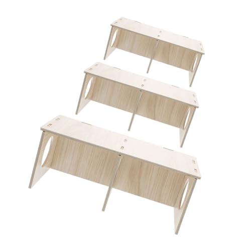 NOLITOY 3 Stück Hamsterhaus Dekor Kleines Hamsterhaus Kleines Haustierversteck Haus Hamsterversteckhaus Hamster Ausweichen Haus Hamster -versteck Holz von NOLITOY