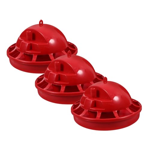NOLITOY 3 Stück Teiliges Automatische Geflügel wassertränke mit Schwimmerfunktion Langlebige Trinkschalen für Küken und Hühner Einfache Installation Wassersparend und Sauber von NOLITOY