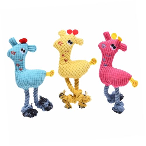 NOLITOY 3 Stück Teiliges Hundespielzeug aus Plüsch Robustes Quietschspielzeug Beißfestes Kauspielzeug für Kleine und Mittelgroße Hunde Interaktives Molaren in Blau Rosa und Orange Gelb NOLITOY 3 Stück Teiliges Hundespielzeug aus Plüsch Robustes Quietschspielzeug Beißfestes Kauspielzeug für Kleine und Mittelgroße Hunde Interaktives Molaren in Blau Rosa und Orange Gelb von NOLITOY
