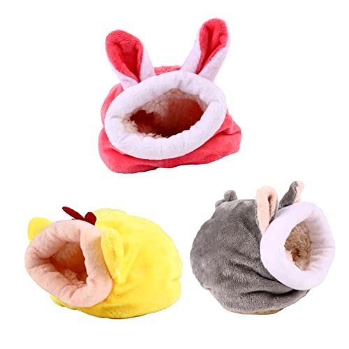 NOLITOY 3 Stück Teiliges Kleintier Warmnest aus Hochwertigem mit Elastischer Schwammfüllung Formstabil Kuscheliges Versteck für Hamster Igel und Kleine Haustiere Stressreduzierend für NOLITOY 3 Stück Teiliges Kleintier Warmnest aus Hochwertigem mit Elastischer Schwammfüllung Formstabil Kuscheliges Versteck für Hamster Igel und Kleine Haustiere Stressreduzierend für von NOLITOY