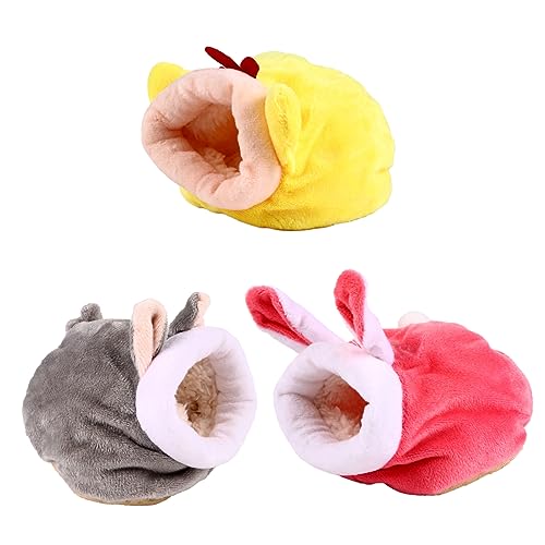 NOLITOY 3 Stück Teiliges Winter Hamsterbett Set Gemütliche für Kleine Tiere Fleece Nest für Meerschweinchen und Hamster Warm und für Kalte NOLITOY 3 Stück Teiliges Winter Hamsterbett Set Gemütliche für Kleine Tiere Fleece Nest für Meerschweinchen und Hamster Warm und für Kalte von NOLITOY