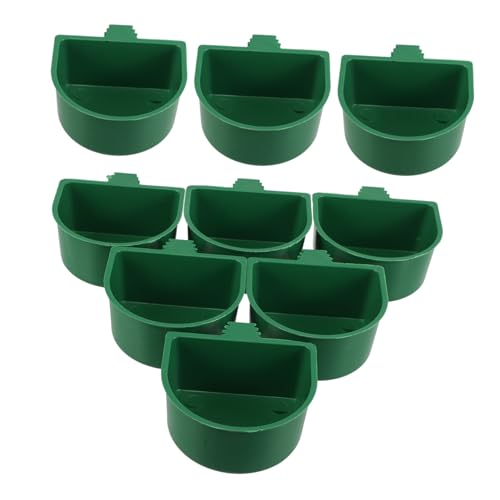 NOLITOY 30 Stück Teiliges Parrot Feeding Cups aus Kunststoff mit Sicherem Klemmbefestiger Kompakte Vogeltränke und Futterstation für Wellensittiche Nymphensittiche und Kleine Papageien von NOLITOY
