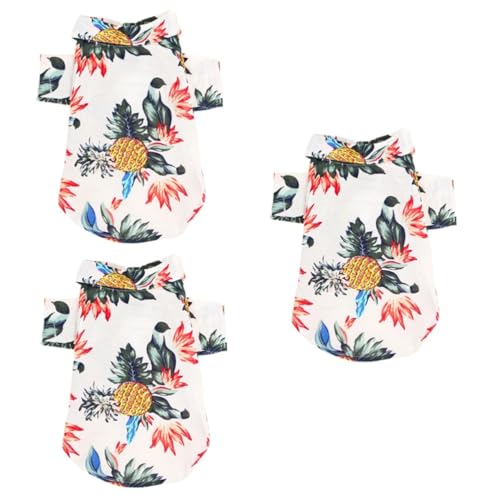 NOLITOY 3St Hund Sommerkostü dünne Kleidung Sommerweste Sommerkleidung für Katzen Haustierbluse Haustierkleidung Welpenkleidung Sommerhemd für Haustiere Frühling und Sommer Shirt Weiß NOLITOY 3St Hund Sommerkostü dünne Kleidung Sommerweste Sommerkleidung für Katzen Haustierbluse Haustierkleidung Welpenkleidung Sommerhemd für Haustiere Frühling und Sommer Shirt Weiß von NOLITOY