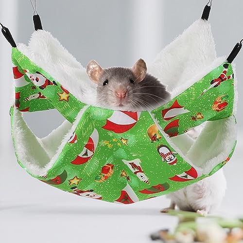NOLITOY Warmes Haustierbett Tunnel Meerschweinchen-hängematte Schlafhaus für Hamster von NOLITOY