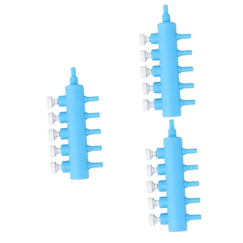 NOLITOY 3st Luftverteiler Für Aquarien Armaturen Für Aquarienluftleitungen Luftschlauchadapter Für Aquarien Luftstromteiler Für Aquarien Splitter Für Fischtanks Verbinder Luftpumpe Plastik von NOLITOY