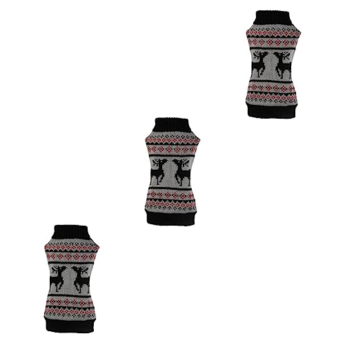 NOLITOY 3st Outdoor-Bekleidung Weihnachtshundeanzug Weihnachtskostü Für Haustiere Weihnachts-welpen-Hoodies Weihnachtsfeier Katze Hundekleidung Weihnachtsmantel Cosplay von NOLITOY
