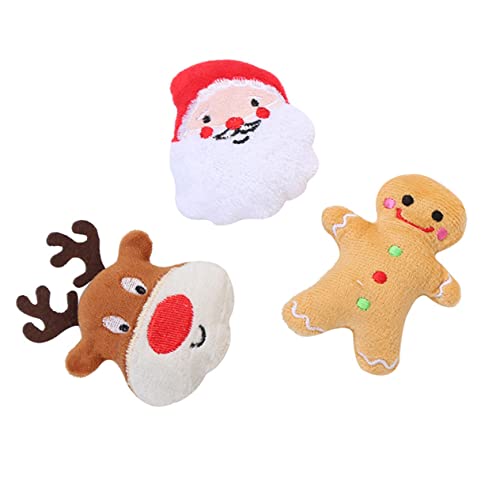 NOLITOY 3st Weihnachtsspielzeug Für Haustiere Plüsch Plüschspielzeug Für Hunde Weihnachtshund Quietscht Spielzeug Beißspielzeug Für Welpen Backenzahn Strumpf Katzenminze NOLITOY 3st Weihnachtsspielzeug Für Haustiere Plüsch Plüschspielzeug Für Hunde Weihnachtshund Quietscht Spielzeug Beißspielzeug Für Welpen Backenzahn Strumpf Katzenminze von NOLITOY