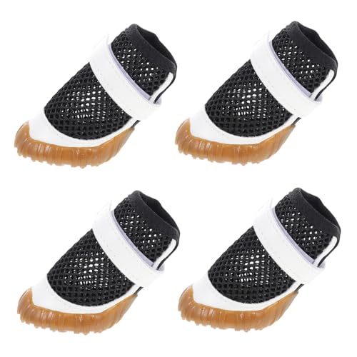 NOLITOY 4 Stück Atmungsaktive Hundeschuhe Sommerliche Pfotenschützer für Kleine bis Große Hunde rutschfeste und Bequeme Outdoor Schuhe für und Aktivitäten NOLITOY 4 Stück Atmungsaktive Hundeschuhe Sommerliche Pfotenschützer für Kleine bis Große Hunde rutschfeste und Bequeme Outdoor Schuhe für und Aktivitäten von NOLITOY
