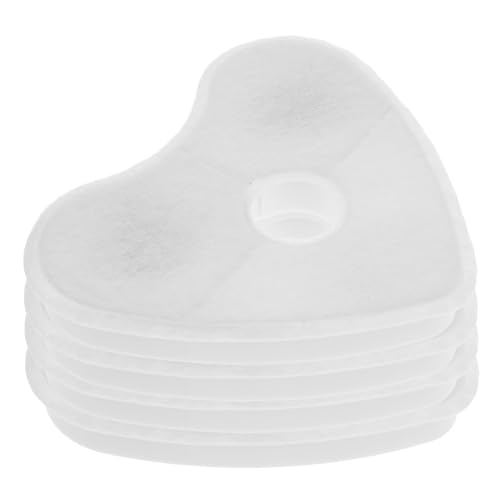 NOLITOY 4 Stück Ersatzfilter für Katzenbrunnen Teiliges Herzform Aktivkohle Ionenaustausch für Frisches Trinkwasser Kompatibel mit Pet Water Fountain Sorgt für Gesunde Hydration NOLITOY 4 Stück Ersatzfilter für Katzenbrunnen Teiliges Herzform Aktivkohle Ionenaustausch für Frisches Trinkwasser Kompatibel mit Pet Water Fountain Sorgt für Gesunde Hydration von NOLITOY