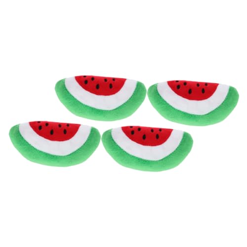 NOLITOY 4 Stück Plüschspielzeug für Haustiere Wassermelonenspielzeug für Plüsch-Hundespielzeug süße plüschtiere Cute plushie der Hund Klangspielzeug Zahnbürste Haustier Spielzeug von NOLITOY